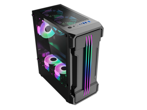 BFY- Computer case mid tower ATX for gaming with RGB led lights cooling fan full white for desktop pc
Tempered Glass BFY- Computer case mid tower ATX for gaming with RGB led lights cooling fan full white for desktop pc
Tempered Glass