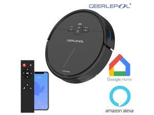 GEERLEP D2-001 1500Pa Robot Vacuum Cleaner Wi-Fi Connectivity, Works with Alexa, Good for Pet Hair, Carpets, Hard Floors, Self-Charging,120min Runtime GEERLEP D2-001 1500Pa Robot Vacuum Cleaner Wi-Fi Connectivity, Works with Alexa, Good for Pet Hair, Carpets, Hard Floors, Self-Charging,120min Runtime