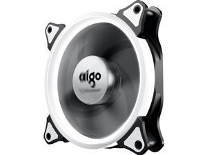 Aigo 120mm white light computer case fan (small 3P+large 4P dual interface/water cooling exhaust/shock absorption feet/freebie 4 screws) Aigo 120mm white light computer case fan (small 3P+large 4P dual interface/water cooling exhaust/shock absorption feet/freebie 4 screws)