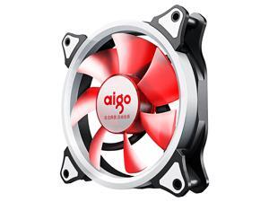 Aigo 120mm red light computer case fan (small 3P+large 4P dual interface/water cooling exhaust/shock absorption feet/freebie 4 screws) Aigo 120mm red light computer case fan (small 3P+large 4P dual interface/water cooling exhaust/shock absorption feet/freebie 4 screws)