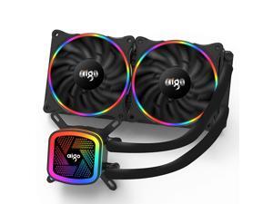 Aigo (aigo) Ice Tower V240 Rainbow Edition Integrated water-cooled CPU radiator (PWM intelligent temperature control fan / full platform support / silent ceramic bearing / with silicone grease) Aigo (aigo) Ice Tower V240 Rainbow Edition Integrated water-cooled CPU radiator (PWM intelligent temperature control fan / full platform support / silent ceramic bearing / with silicone grease)