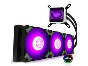 Aigo Ice Soul T360RGB Edition Integrated water-cooled CPU radiator (PWM intelligent temperature control fan / full platform support / silent ceramic bearing / with silicone grease) Aigo Ice Soul T360RGB Edition Integrated water-cooled CPU radiator (PWM intelligent temperature control fan / full platform support / silent ceramic bearing / with silicone grease)