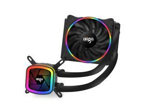 Aigo (aigo) Ice Tower V120 Rainbow Edition Integrated water-cooled CPU radiator (PWM intelligent temperature control fan / full platform support / silent ceramic bearing / with silicone grease) Aigo (aigo) Ice Tower V120 Rainbow Edition Integrated water-cooled CPU radiator (PWM intelligent temperature control fan / full platform support / silent ceramic bearing / with silicone grease)