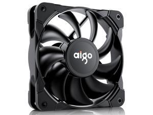 Aigo Frost T1 12CM black PWM temperature control computer case fan (small 4pin motherboard/intelligent temperature control/shock absorption foot pad/mute/Get it for free 4 screws) Aigo Frost T1 12CM black PWM temperature control computer case fan (small 4pin motherboard/intelligent temperature control/shock absorption foot pad/mute/Get it for free 4 screws)