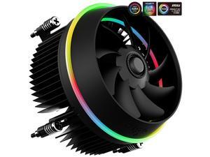 Aigo (aigo) Disc Video RGB Symphony Edition CPU cooler (supports motherboard Shenguang synchronization / Intel platform / Symphony lighting effect / down pressure / silent / with silicone grease) Aigo (aigo) Disc Video RGB Symphony Edition CPU cooler (supports motherboard Shenguang synchronization / Intel platform / Symphony lighting effect / down pressure / silent / with silicone grease)