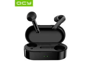 QCY T3 Bluetooth 5.0 Semi-In-Ear Design Waterproof Wireless Bluetooth Earphone (Black)