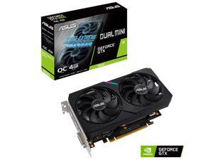 ASUS Dual GeForce® GTX 1650 MINI OC edition 4GB GDDR6 mini graphics card is equipped with two powerful axial fans, designed for Intel® NUC 9 Extreme kit, Intel® NUC 9 Pro kit, and other small chassis! ASUS Dual GeForce® GTX 1650 MINI OC edition 4GB GDDR6 mini graphics card is equipped with two powerful axial fans, designed for Intel® NUC 9 Extreme kit, Intel® NUC 9 Pro kit, and other small chassis!