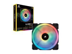 Corsair LL Series CO-9050071-WW LL120 RGB, 120mm Dual Light Loop RGB LED PWM Fan, Single Pack PC Cooling Computer LEDs Case Fans Heatsink Cooler Cooling LED RGB Corsair LL Series CO-9050071-WW LL120 RGB, 120mm Dual Light Loop RGB LED PWM Fan, Single Pack PC Cooling Computer LEDs Case Fans Heatsink Cooler Cooling LED RGB