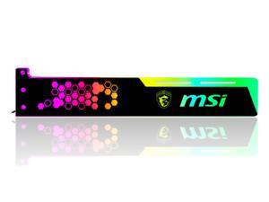 SA MSI pattern Graphics card GPU support bracket Video card recessed bracket/rack bracket, 5V 4-pin RGB Streamer discoloration GPU Brace, for shell decoration 280mm SA MSI pattern Graphics card GPU support bracket Video card recessed bracket/rack bracket, 5V 4-pin RGB Streamer discoloration GPU Brace, for shell decoration 280mm