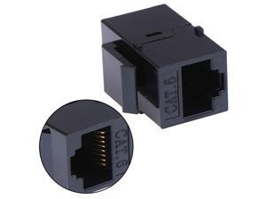 VCE 25 Pack RJ45 CAT6A Female to Female Shielded Keystone Jack Insert in-Line Connector Coupler with Fixed Buckle
