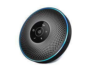 360° Bluetooth Speakerphone, 4 Mics, Enhanced Voice Pickup, 24H Call Time, Bluetooth 5, USB 2.0, Zoom Certified Bluetooth Conference Speaker, Compatible with Leading Platforms For Home Office