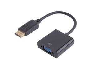 Hannord DisplayPort to VGA, Gold-Plated DP to VGA Adapter (Male to Female) (Black) Hannord DisplayPort to VGA, Gold-Plated DP to VGA Adapter (Male to Female) (Black)