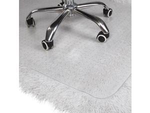 Hannord 36" x 48" Transparent Chair Mat for Carpeted Floors, PVC Anti-Slip Home Office Chair Floor Mat Studded Back with Lip for Carpet (120 x 90 x 0.2cm)