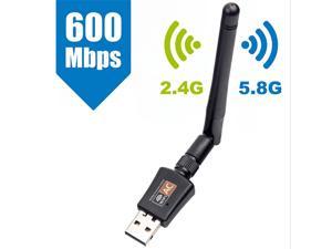 1200Mbps 2.4G/5.8GHz Dual Band 802.11ac Wireless USB 3.0 WIFI Adapter Antenna GV 
