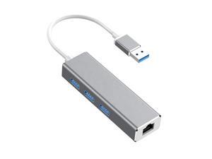 USB 3.0 to Ethernet Adapter,Hannord 3-Port USB 3.0 Hub with RJ45 10/100/1000 Gigabit Ethernet Adapter Support Windows 10,8.1,Mac OS, Surface Pro,Linux,Chromebook and More USB 3.0 to Ethernet Adapter,Hannord 3-Port USB 3.0 Hub with RJ45 10/100/1000 Gigabit Ethernet Adapter Support Windows 10,8.1,Mac OS, Surface Pro,Linux,Chromebook and More