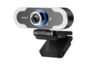 Hannord Webcam 1080 HD Live Streaming Webcam with Light Stereo Microphone, Video Web Camera for Online Class/Zoom Meeting/Skype Calls/Facetime, PC/Mac/Laptop/Desktop Hannord Webcam 1080 HD Live Streaming Webcam with Light Stereo Microphone, Video Web Camera for Online Class/Zoom Meeting/Skype Calls/Facetime, PC/Mac/Laptop/Desktop