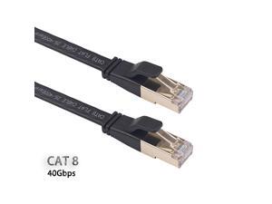Cat 8 Ethernet Cable 6Ft, High Speed 40Gbps Flat Internet Network LAN Cable,Faster Than Cat7/Cat6/Cat5, Durable Patch Cord with Gold Plated RJ45 Connector for Xbox,PS4,Router, Modem,Gaming,Hub Cat 8 Ethernet Cable 6Ft, High Speed 40Gbps Flat Internet Network LAN Cable,Faster Than Cat7/Cat6/Cat5, Durable Patch Cord with Gold Plated RJ45 Connector for Xbox,PS4,Router, Modem,Gaming,Hub
