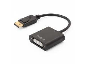 DisplayPort to DVI DVI-D Single Link Adapter, Hannord Display Port to DVI Converter Male to Female Black Compatible for Lenovo, Dell, HP and Other Brand