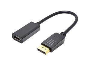 DisplayPort to HDMI, Hannord Gold-Plated DP Display Port to HDMI Adapter (Male to Female) 1080P HD Compatible for Lenovo Dell HP and Other Brand