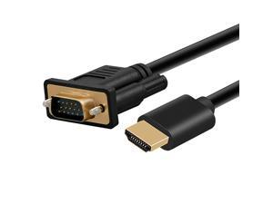 HDMI to VGA Hannord GoldPlated HDMI to VGA 33 Feet Cable Male to Male Compatible for Computer Desktop Laptop PC Monitor Projector HDTV Raspberry Pi Roku Xbox and More