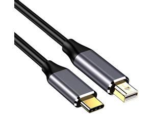 USB C to Mini DisplayPort, Hannord 6Ft 4K@60Hz Thunderbolt 3 to Mini Displayport Cable Compatible for MacBook Pro 2020-2016, Surface Book 2, Samsung  Galaxy S21/S9/S10/S20