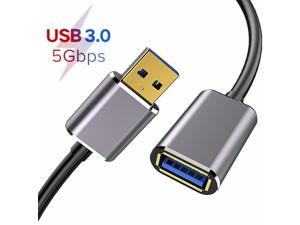 USB Extension Cable, Hannord Type A Male to Female USB 3.0 Extension Cord High Data Transfer Compatible with Webcam ,GamePad, USB Keyboard, Flash Drive, Hard Drive, Printer (6.6FT)