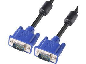 Hannord VGA to VGA Monitor Cable, 15 pin 1080P Full HD Male to Male Cor for Computer PC Laptop to Monitor Screen Projector with VGA Plug Port (5 Feet)
