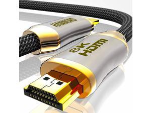 8K HDMI Cable 2.1 48Gbps 3.3FT/1M, Hannord Ultra High Speed HDMI Braided Cord-4K@120Hz 8K@60Hz, DTS:X, HDCP 2.2 & 2.3, Dynamic HDR HDR10 eARC Compatible with Roku TV/PS5/HDTV/Blu-ray