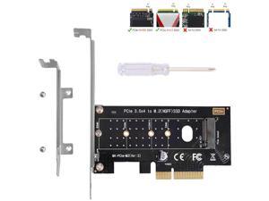 NVMe PCIe Adapter, M Key M.2 NVME SSD to PCI-e 3.0 x4 Host Controller Expansion Card with Low Profile Bracket, PCIe NVME Adapter for PC Desktop Support 2230 2242 2260 2280 NVMe PCIe Adapter, M Key M.2 NVME SSD to PCI-e 3.0 x4 Host Controller Expansion Card with Low Profile Bracket, PCIe NVME Adapter for PC Desktop Support 2230 2242 2260 2280