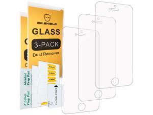 Iphone screen protector  3PACK For iPhone SE  iPhone 55S  iPhone 5C Tempered Glass Screen Protector with Lifetime Replacement Warranty Tempered Glass Screen Protector for Apple iPhone