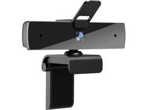 Webcam with Microphone and Privacy Cover, [Upgraded] FHD Webcam 1080p, Desktop or Laptop and Smart TV USB Camera for Video Calling, Stereo Streaming and Online Classes