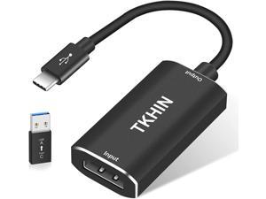Capture Card, Audio Video Capture Card HDMI Game Capture to USB 1080p 60fps, with Type-C to USB Adapter Converter, 4K Full HD Game Capture Low Latency Record for Live Streaming/Gameplay Console