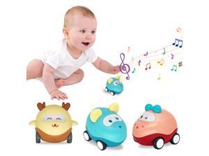 BZ Pull Back Cars, Toy Cars for Toddlers, Push and Go Cars with Sound and Light Friction Powered Car Toys for 1-2 Year Old Boys and Girls (3 Pcs) BZ Pull Back Cars, Toy Cars for Toddlers, Push and Go Cars with Sound and Light Friction Powered Car Toys for 1-2 Year Old Boys and Girls (3 Pcs)