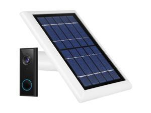 Wasserstein Weatherproof Solar Panel Compatible with Eufy Video Doorbell 2K (Battery-Powered) - Continuous Charging for Maximum Efficiency (White) Wasserstein Weatherproof Solar Panel Compatible with Eufy Video Doorbell 2K (Battery-Powered) - Continuous Charging for Maximum Efficiency (White)