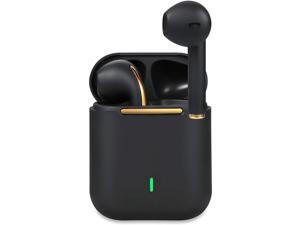 iq sound bluetooth true wireless earbuds and mic in gold