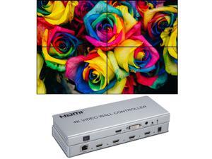 Video Wall Controller 2x2, 4K Processor, HDMI 1.4,HDCP1.4 Compliant, HDMI & DVI Input; HDMI Outputs,1080p,3 Display Modes - 2x2,1x2,1x4 Video Wall Controller 2x2, 4K Processor, HDMI 1.4,HDCP1.4 Compliant, HDMI & DVI Input; HDMI Outputs,1080p,3 Display Modes - 2x2,1x2,1x4
