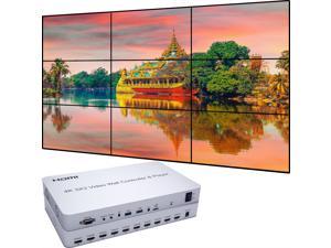 Video Wall Controller & Player 3x3 4K 3840x2160@30Hz Processor HDMI 1.4 HDCP 1.4 Support 3x3, 1x3, 1x4, 2x3, 2x4, 3x2, 4x2 Modes with 1 HDMI Input 9 HDMI Output