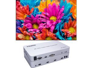 Video Wall Controller 2x2 4K Processor Support 3840x2160@60Hz HDMI Support 2x2,1x2,1x4 with 1 DVI or HDMI Input 4 HDMI Output Video Wall Controller 2x2 4K Processor Support 3840x2160@60Hz HDMI Support 2x2,1x2,1x4 with 1 DVI or HDMI Input 4 HDMI Output