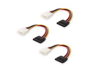 4 Inch 4-Pin Molex to SATA Power Converter Adapter PC Cable Cord 4 Inch 4-Pin Molex to SATA Power Converter Adapter PC Cable Cord