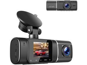 Dual Dash Cam for Cars, FHD 1080P Front and 720P Cabin Dual Lens Car Camera with 1.5 inch LCD Display IR Night Vision Interior Camera Parking Monitor Loop Recording G-Sensor for Taxi Driver