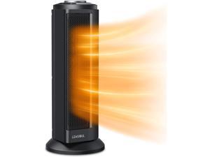 Fast heating Space Heater with Adjustable Thermostat - 1500W Electric Ceramic Tower Heaters Indoor Portable, Overheat & Tip-Over Protection