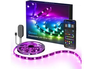 TV LED Strip Lights, 6.56FT RGBIC TV LED Backlights with App Control, Music Sync, Scene Mode, Color Changing LED Light Strip with Timer for HDTV PC Computer Gaming, USB Powered TV LED Strip Lights, 6.56FT RGBIC TV LED Backlights with App Control, Music Sync, Scene Mode, Color Changing LED Light Strip with Timer for HDTV PC Computer Gaming, USB Powered