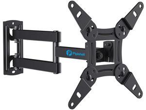 Full Motion TV Monitor Wall Mount Bracket Articulating Arms Swivels Tilts Extension Rotation for Most 13-42 Inch LED LCD Flat Curved Screen TVs & Monitors, Max VESA 200x200mm up to 44lbs