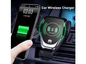 Car Gravity Mount Qi Wireless Charger for iPhone X 8 Plus iPhone XS Plus Air Vent Phone Holder Smart Wireless Fast Charging for Samsung Galaxy S9 S9 Plus S8 S7 S6 Note 9 Note 8 and Most 4.0”-6.5“ Cell