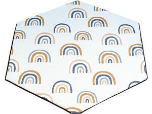 Pop 'N Go Organic Bamboo Mattress Cover - Hexigonal 59" Fit Mat Cover for Pop 'N Go Portable Playpen Self Inflating Mattress (Royal Rainbows) Pop 'N Go Organic Bamboo Mattress Cover - Hexigonal 59" Fit Mat Cover for Pop 'N Go Portable Playpen Self Inflating Mattress (Royal Rainbows)