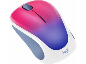 Logitech - Design Collection Wireless Optical Mouse with Nano Receiver - BLUE BLUSH