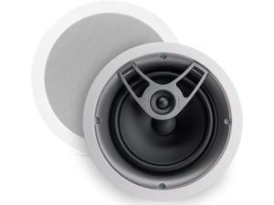 Polk Audio MC80 2-Way In-Ceiling 8" Speaker (Single) | Dynamic Built-In Audio | Perfect for Humid Indoor/Enclosed Areas | Bathrooms, Kitchens, Patios | White