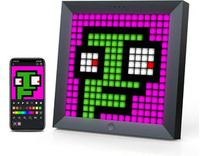 LED Light Pixel Display Panel Suit for RGB Light Bars, Smart App Control with Cool Animation Desk Setup for PC, TV, Gaming Room Decor