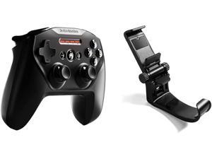 SteelSeries Nimbus+ Bluetooth Mobile Gaming Controller with iPhone Mount- with Apple Arcade & SmartGrip Mobile Phone Holder - Fits Stratus Duo, Stratus XL, and Nimbus