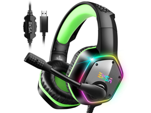 EKSA 7.1 Channel Stereo Sound PUBG Head-mounted USB Gaming Headset LED Light Effect Wired Headphones 120° Free Rotation Desktop Computer Game Headset EKSA 7.1 Channel Stereo Sound PUBG Head-mounted USB Gaming Headset LED Light Effect Wired Headphones 120° Free Rotation Desktop Computer Game Headset